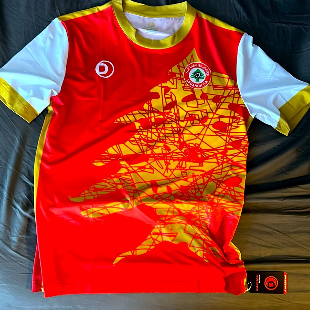 Lebanon Soccer/Football Jersey from Dahan Sports Jersey made in Palestine